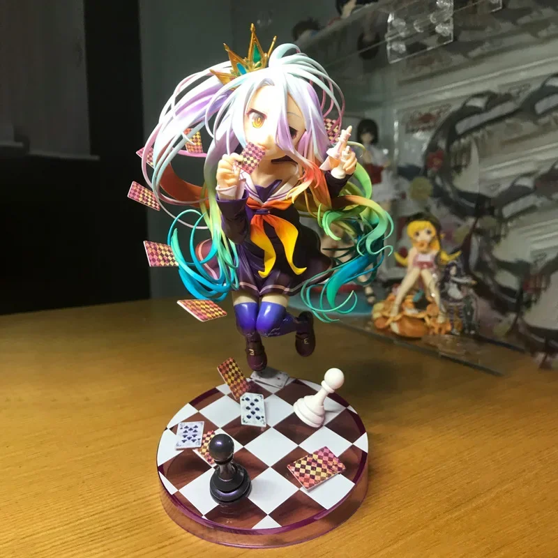 No Game No Life Zero Shiro tiffany Dola Poker Anime Action Figure Desktop Model Ornaments Toys decorazione della casa regali di compleanno