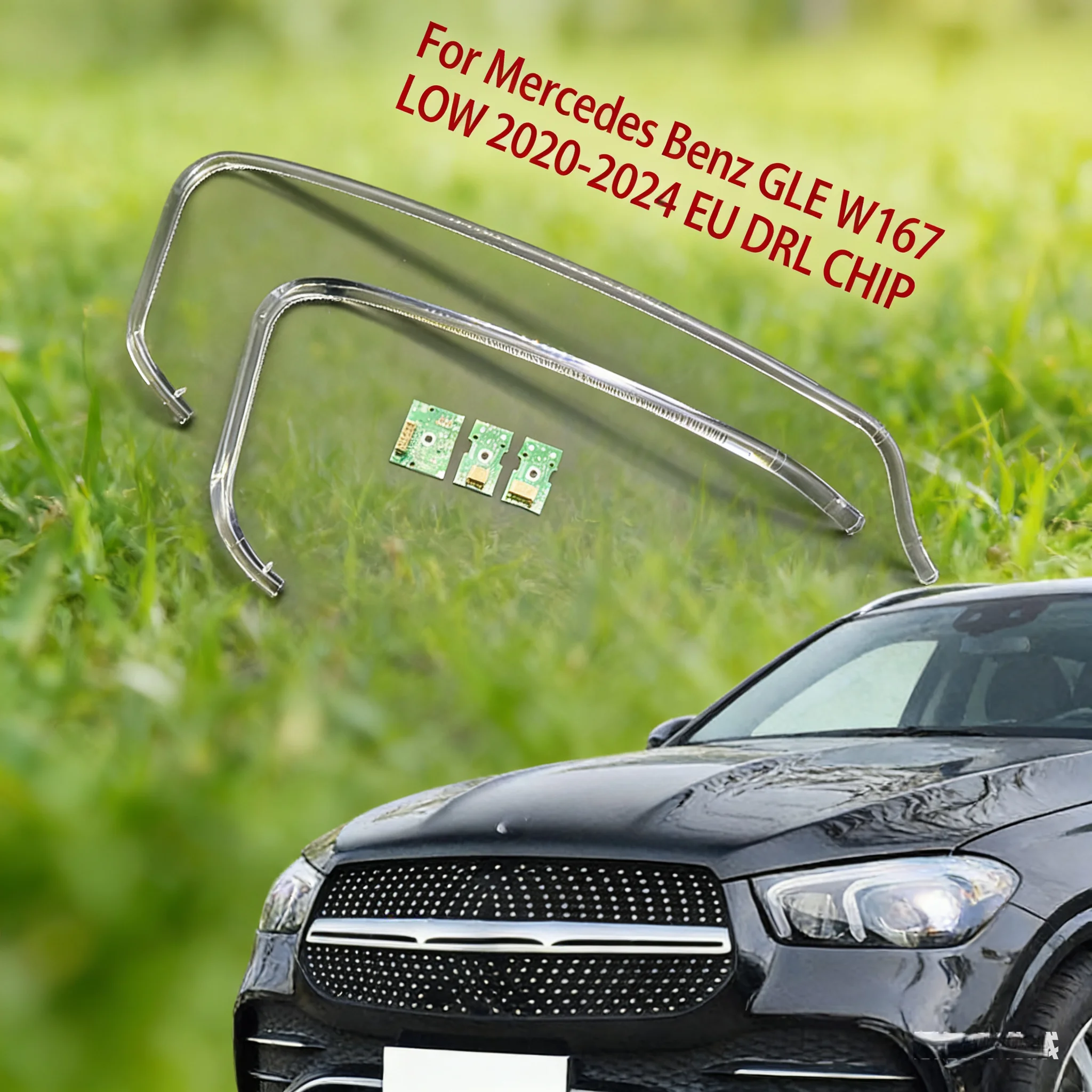 

Angel Eye White Light Chip Car Headlight DRL CHIP For Mercedes-Benz GLE W167 2020-2024 LOW European Ballast Conduit Strip Module