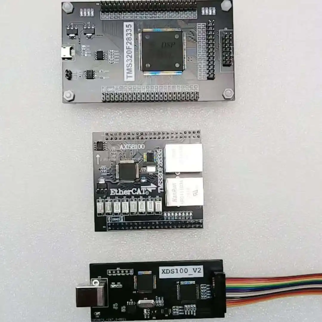 TMS320F28335+AX58100 EtherCAT Servo Slave CIA402 SPI/EXMC Dual Mode