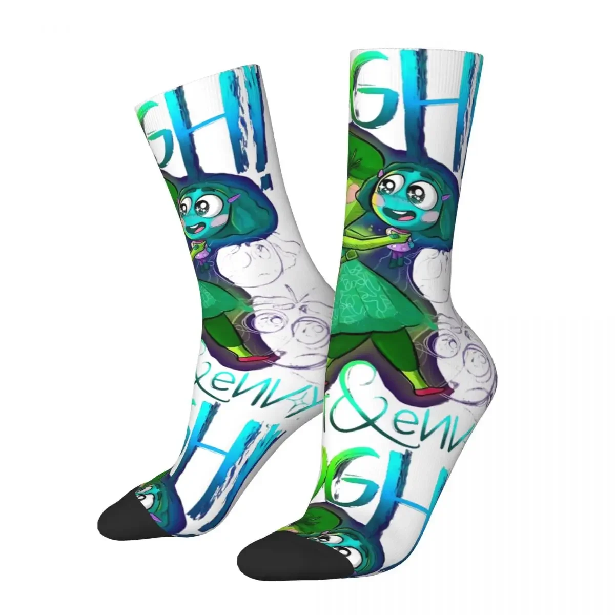 New Men's Socks Novelty Inside Out Emotions Sadness Sock Cartoon Sport Women's Socks Spring Summer Autumn Winter