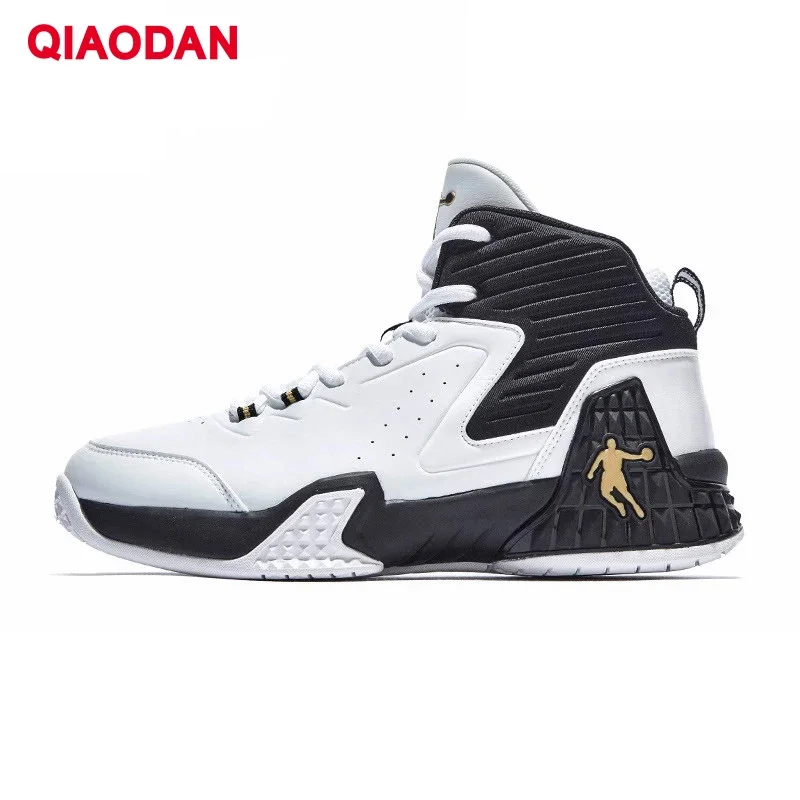 

QIAODAN Basketball Shoes Men's 2024 Autumn Winter New Cotton High-top Practical Combat Boots Shock-absorbing Sneakers XM1590111W