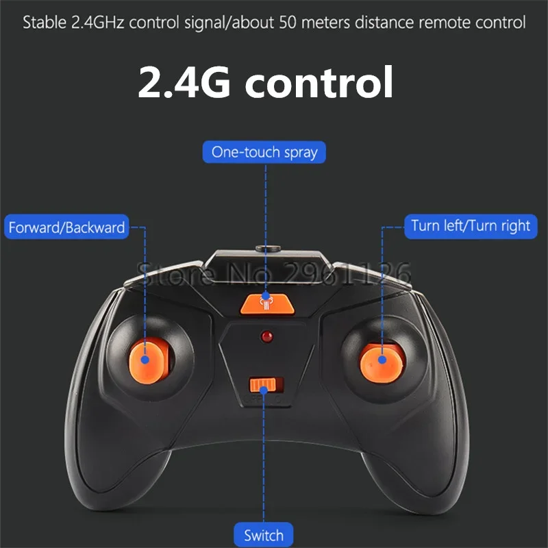 2.4G رذاذ التحكم عن بعد على الطرق الوعرة سيارة ديناصور نمط تصميم الإطارات المطاطية المجوفة نظام المحرك المزدوج RC سيارة شاحنة لعبة أطفال هدية