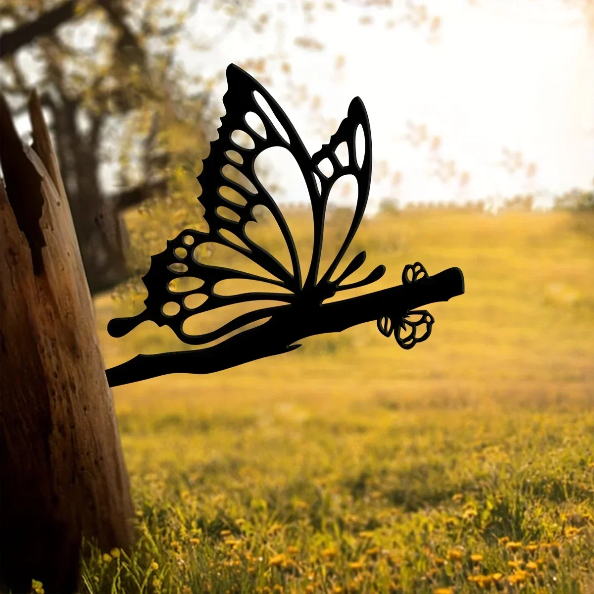 

metal ironMetal Butterfly Kisses Sign Cutout Rustic Outdoor Home Decoration Garden Decor Housewarming Gift Patio Decoration Lawn