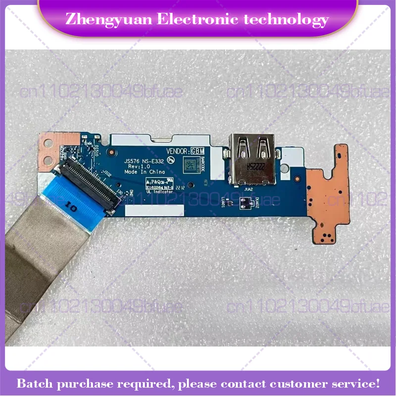 Used FOR LENOVO IdeaPad 15 ALC 7 USB POWER BUTTON BOARD W CABLE JS576 NS-E332 5C50S25328