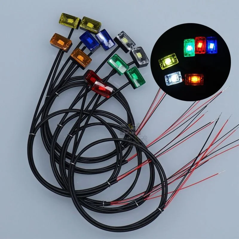 

1:14th Scale LED 3V Position Lights Side Lamp for Tamiya RC Dump Truck SCANIA 770S R620 VOLVO BENZ MAN TGX LESU Car Accessories