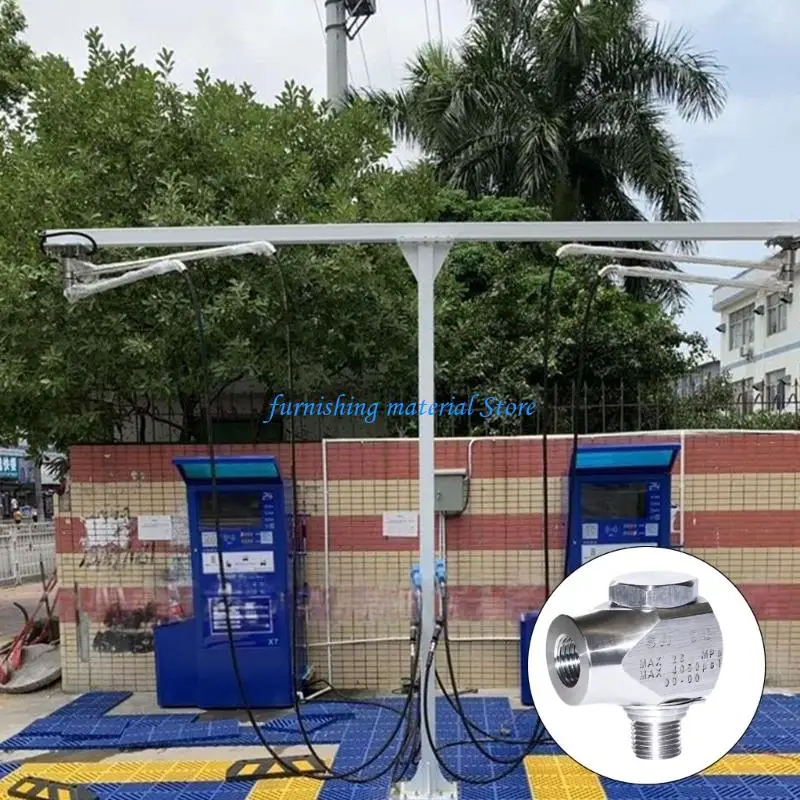 Y5GD Multi Angled Washing Arm Adapter With Smooth 90 Degree Rotating For Pressure Washer Systems Efficient Car Detailing