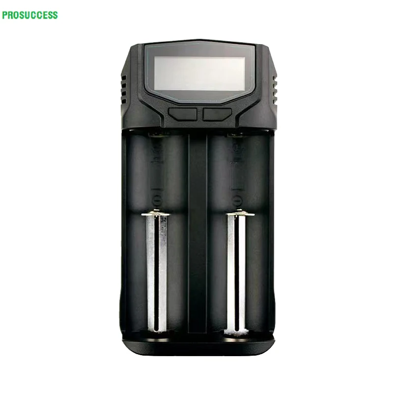 New2 Bay LCD Display Type-C Intelligent 3.7v Lithium Li Ion 1.2v NiMH Ni-CD 1.6V Ni-Zn 3.2V LiFePO4 Rechargeable Battery Charger