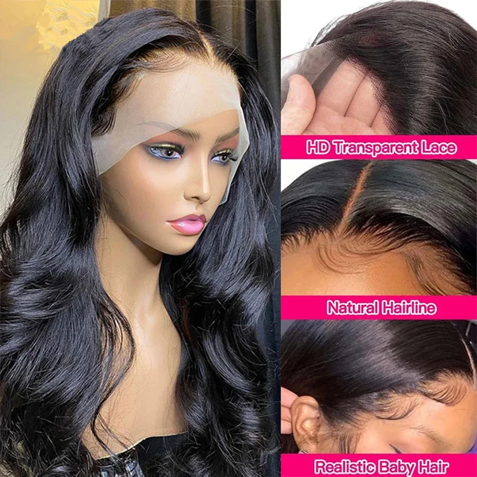 Nadine 40 Inch Lace Wig Body Wave Lace Front Wigs Human Hair Wigs For Women Brazilian Hair Pre Plucked 13x6 Lace Frontal Wigs