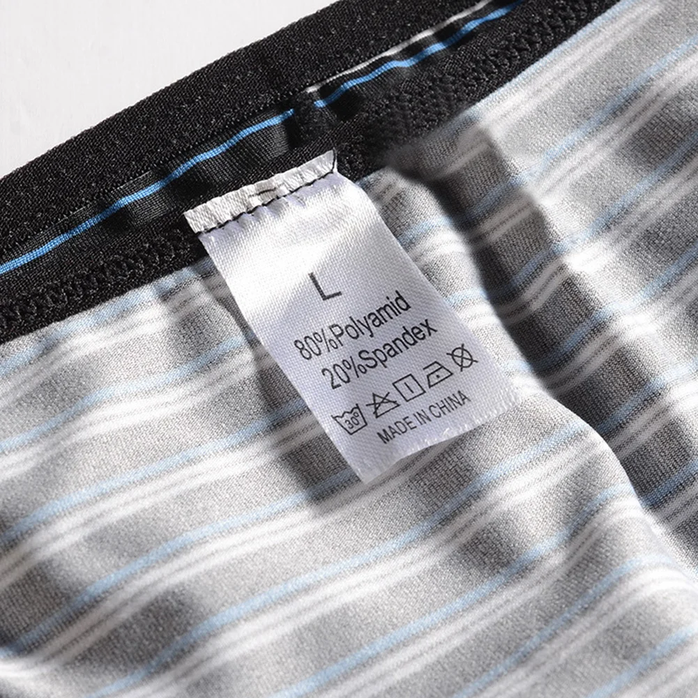 Low Rise Men\'s Underwear Briefs with Breathable Pouch and Classic Stripe Pattern Comfortable Fabric for All Day Use