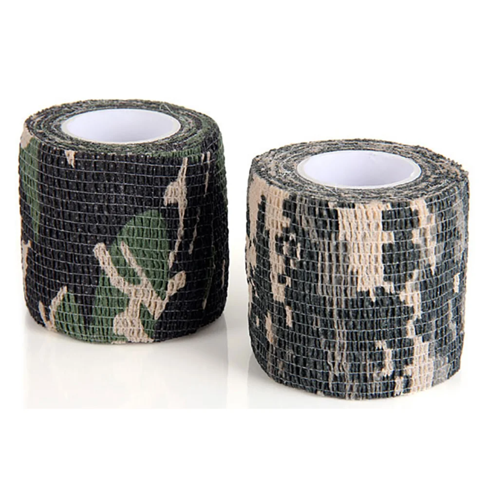 Self-adhesive Camouflage Tape Stretch Bandage for Outdoor Hunting Multi-functional Non-woven Fabric Stealth Protective