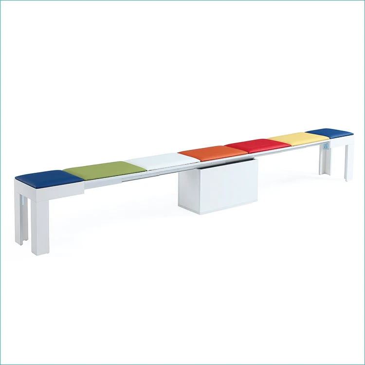 

Space Saving Mini Small Bench Stool Extend to 7 Seats Ottoman