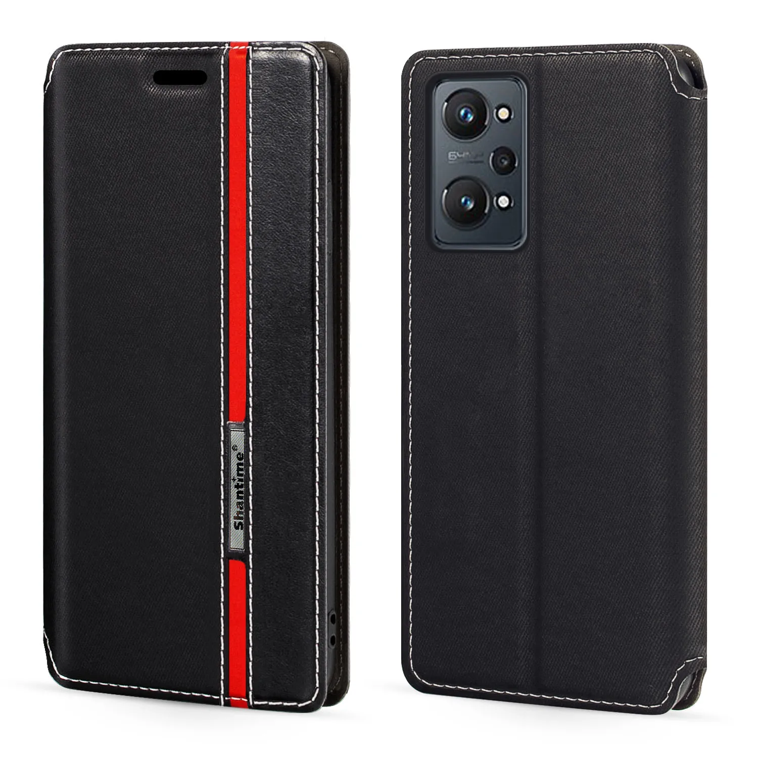 For OPPO Realme GT Neo 2 Case Fashion Multicolor Magnetic Closure Flip Case Cover with Card Holder For OPPO Realme Q5 Pro