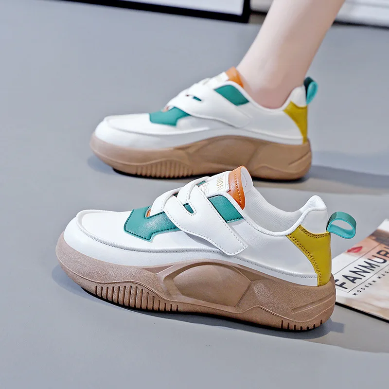 Baskets à Talons Compensés pour Femme, Chaussures de Course Confortables, Décontractées, à Plateforme, à la Mode