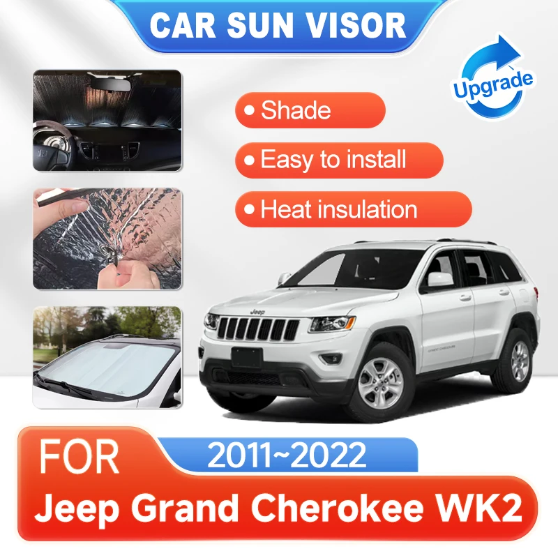 

Car Full Coverage Sunshade For Jeep Grand Cherokee WK2 2011-2022 2012 2013 Visor Side Windows Sunshade Cover Pad Car Accessories