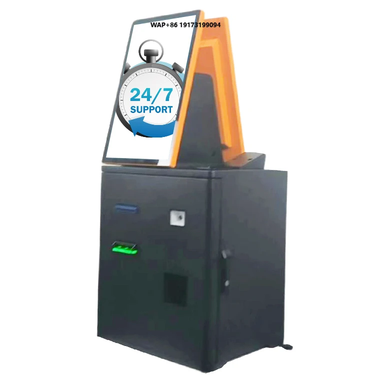 

Self Service Cash and Coin in and Out Fast Food Self-ordering Kiosk with Bill Acceptor