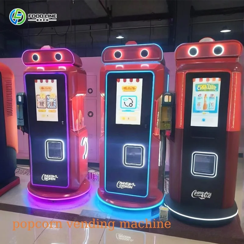 Custom Fully Automatic Popular Popcorn Vending Machine