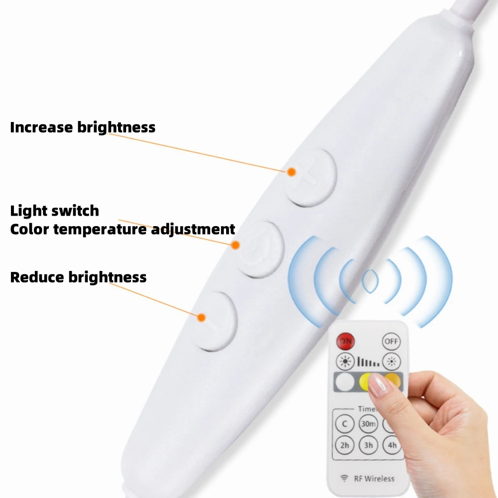 Dimmable CCT USB LED Cabinet Light 3 Colors in 1 Lamp Remote Warm/Natural White Ultra Thin Puck Light for Closet Showcase 5V DC