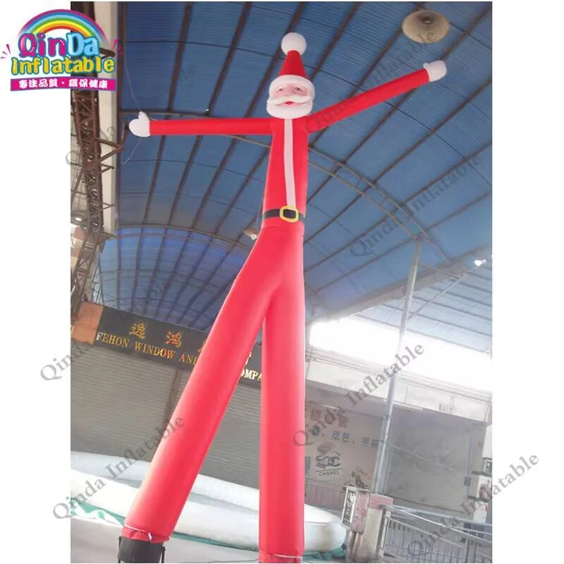 

Free Air Blower 6M Height Christmas Air Tube Man For Advertising,Inflatable Santa Air Dancer With Two Tube