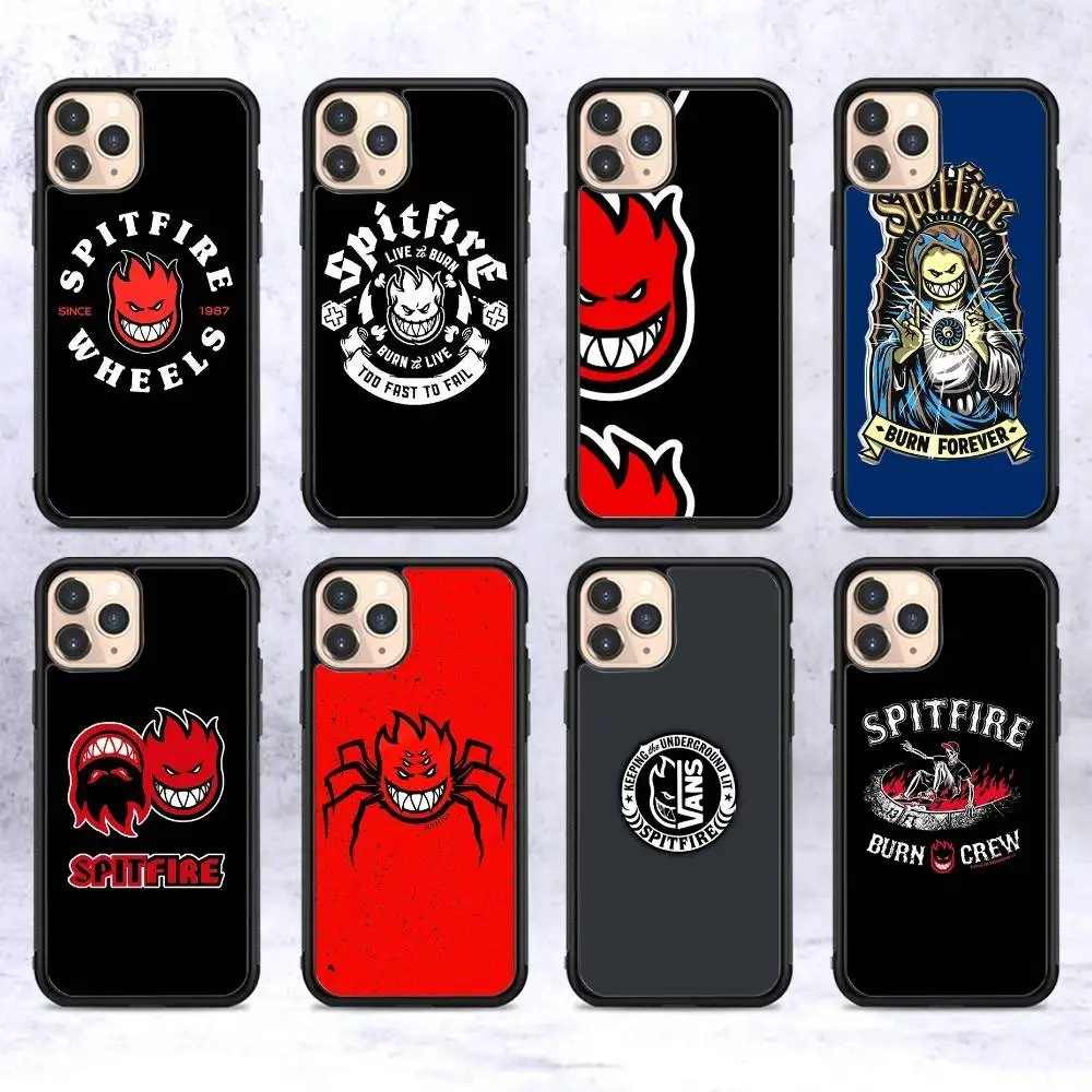 Mode S-Spitfire Skateboard Telefon Fall Für iPhone 17 16 Pro Max Air 13 12 Mini 14 15 Plus 11 PC + TPU Zurück Abdeckung