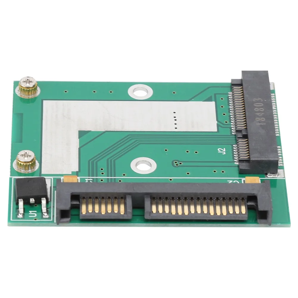Harf Height mSATA to SATA3.0 Adpater Card Plug and Play High Performance Mini PCIE SSD to SATA3 Adapter 2.5inch Riser Card