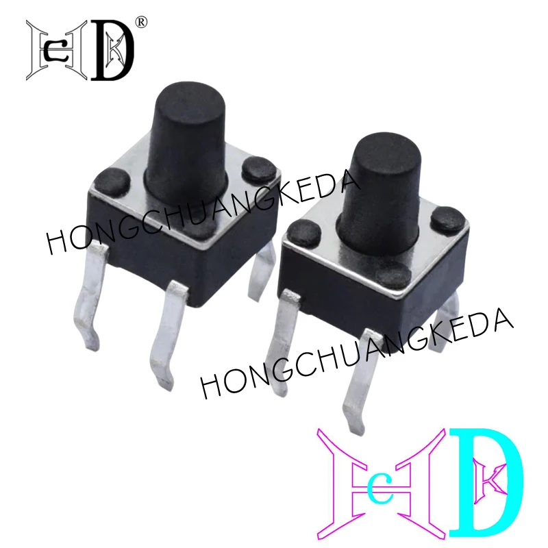 10PCS DIP TACT SWITCH 4.5x4.5x4.3 4.5x4.5x5 4.5x4.5x7 4.5x4.5x8 4.5x4.5x6 4.5x4.5x3.8 Vertical DIP Touch