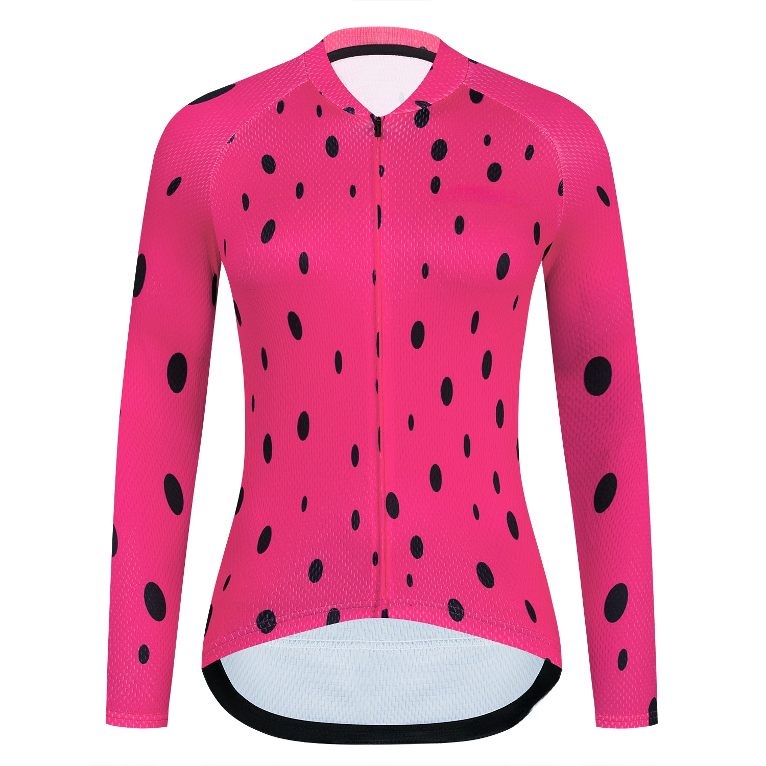 Cycling Jersey Women Bike Shirts Top Breathable Quick Dry Pink Summer Long Sleeve Sport Cycle Bicycle Clothing