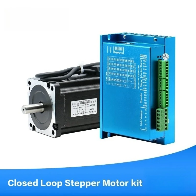 8.5 Closed Loop Stepper Motor Kit HBS860H Driver 2Phase 5.6A L118mm High Torque Motor Set for CNC Router