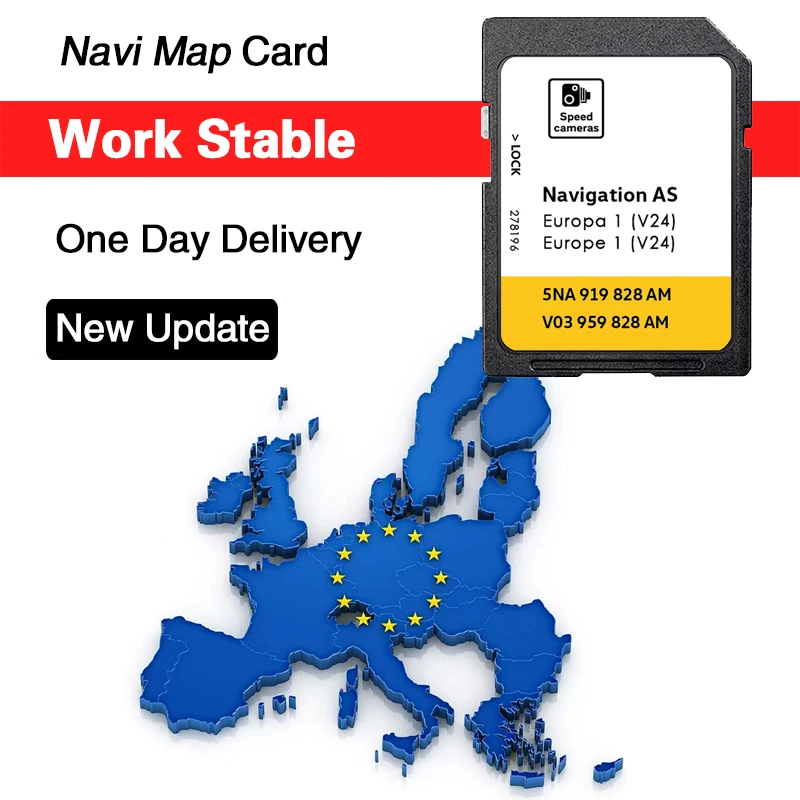 UK Europa SD-Karte 32GB Navigations-GPS-Kartenversion 2026 Neueste 5NA919828AM für VW Tiguan AS V23