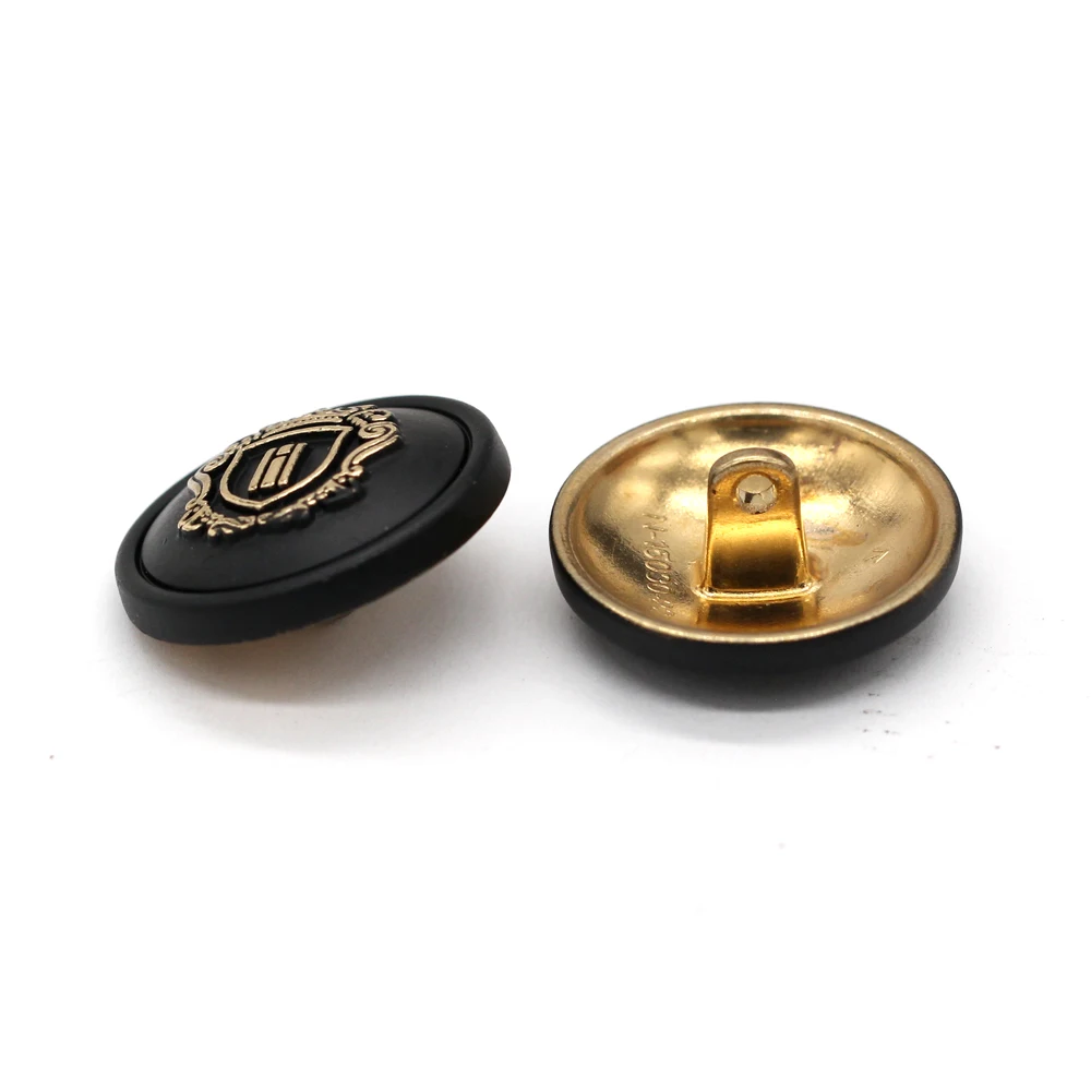 EQUBO 18/23mm Round Crown Gold Metal Buttons for Clothing Fashion Men Coat Suit Pants Jeans Sewing Accossories