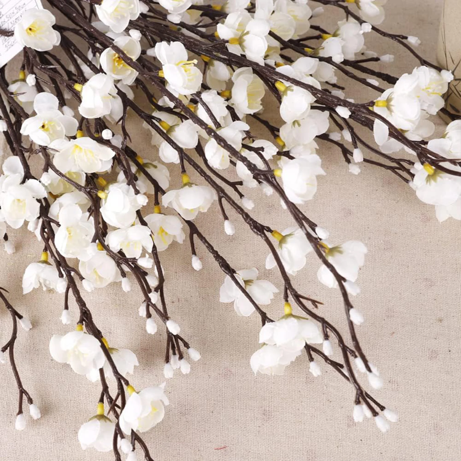 1/5PCS Seide Künstliche Blumen Pflaumenblüte Pfirsich Zweig Hause Zimmer Vase Outdoor Garten Hochzeit Party Kranz Hof decor DIY Geschenke – Detail 5