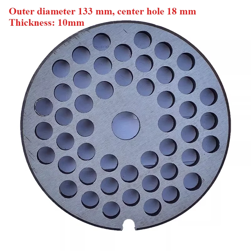42# Fiber Washer Meat Grinder Orifice Plate Round Metal Hole Plate 3CR13 Stainless Steel Meat Plate Sausage Meat Grate