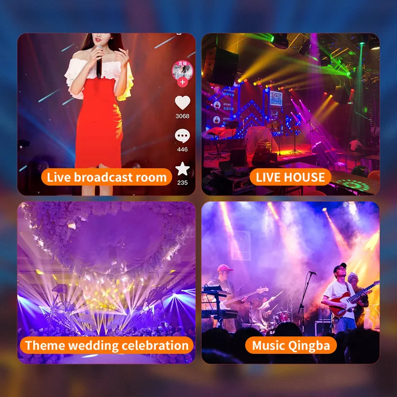 Projecteur de Lumière LED à Tête Mobile de 295W, Éclairage de ix, avec Zoom, DJ Chang