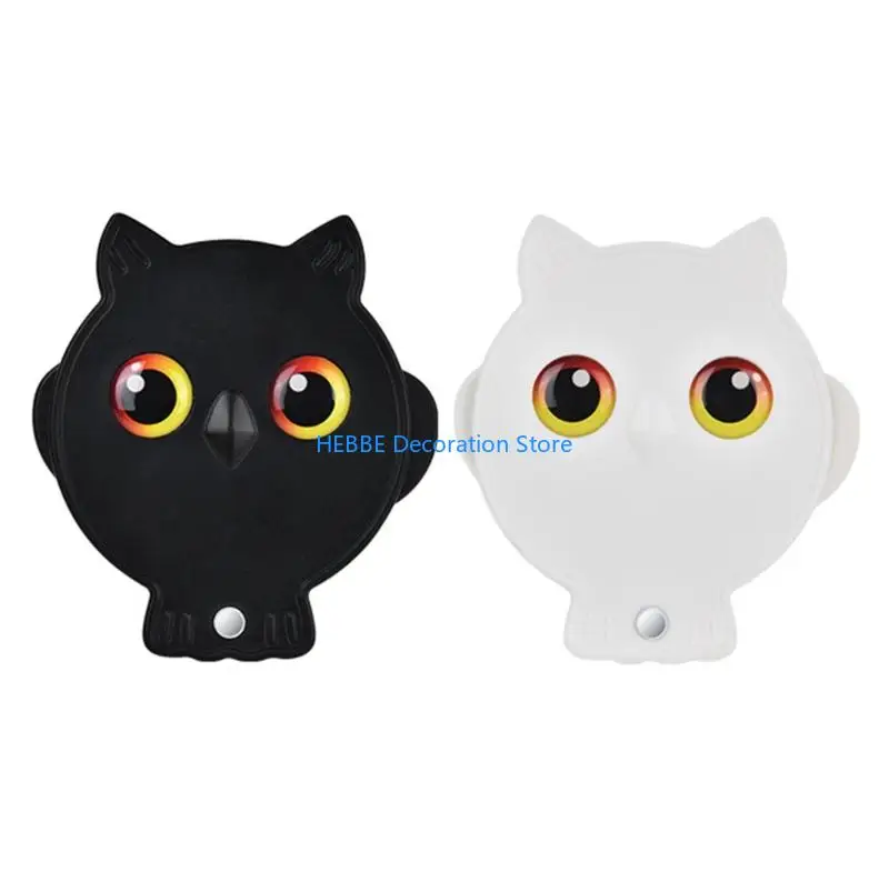 B0KC Portable Owl Pattern Foldable Glass 8X Magnification Compact Design for Adventure and Travel Use