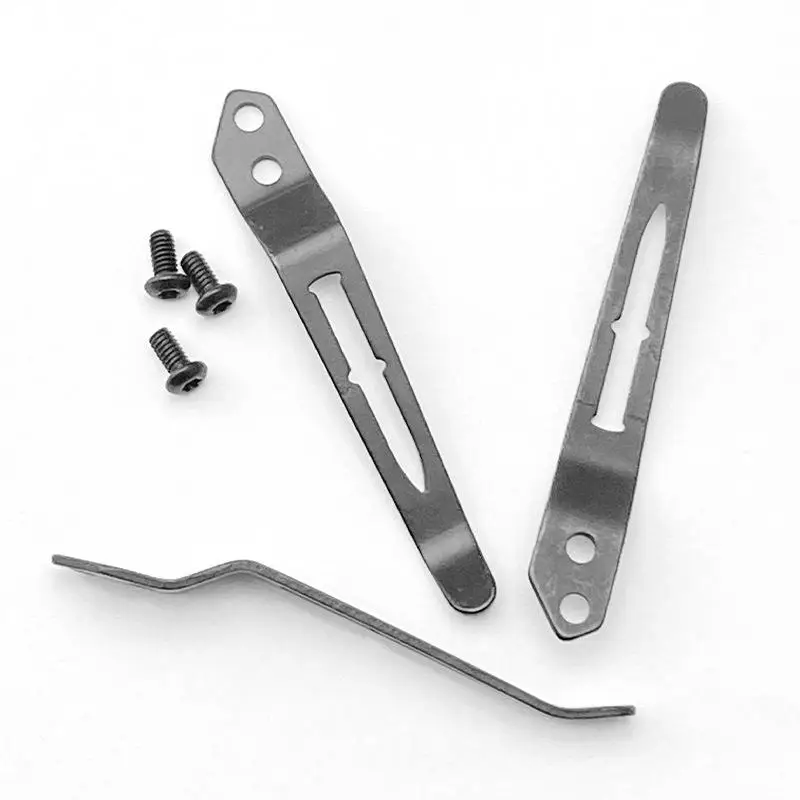 Clip posteriore in acciaio inossidabile per coltello da tasca pieghevole fai-da-te Accessori fai-da-te Clip posteriore Porta clip per coltello pieghevole personalizzato