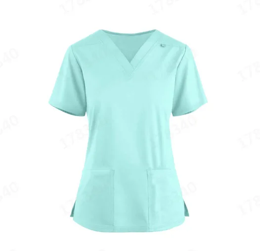 Nowy lekki fartuch operacyjny kombinezon dla pielęgniarek z krótkimi rękawami na sali operacyjnej