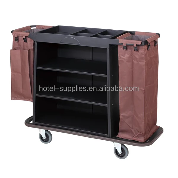 Disassembly Shipment Hotel Room Bilateral Bags Housekeeping Cart Maid Trolley Service Maid Cart