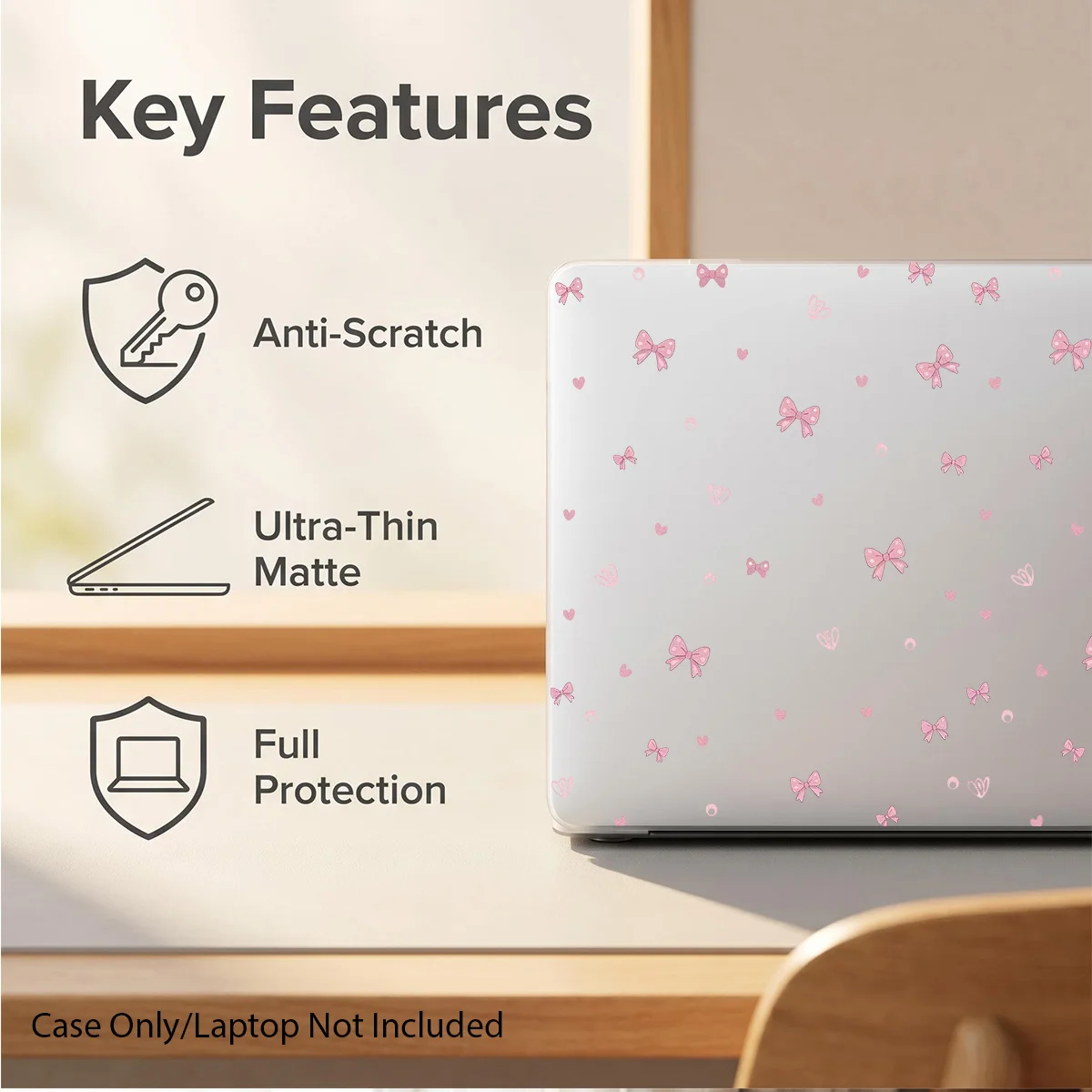 Case for MacBook,compatible with 13 Neo/13.3 Air/13.3 Pro/13.6Air/14.2 Pro/15Air/16.35Pro