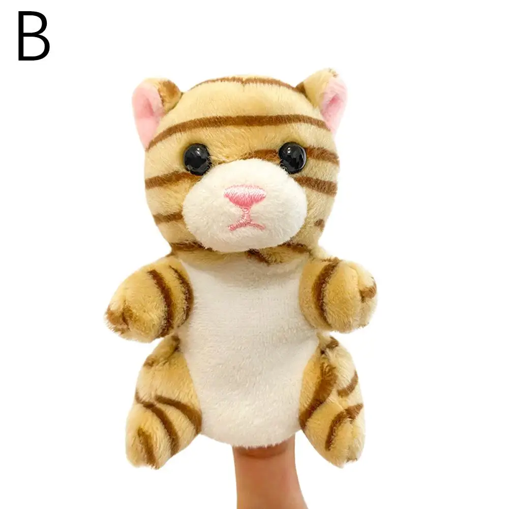 9cm kawaii crianças educacional educação precoce animal novo filhote de cachorro porco fantoche papel brinquedo jardim de infância jogar fazenda coelho boneca f m4b6