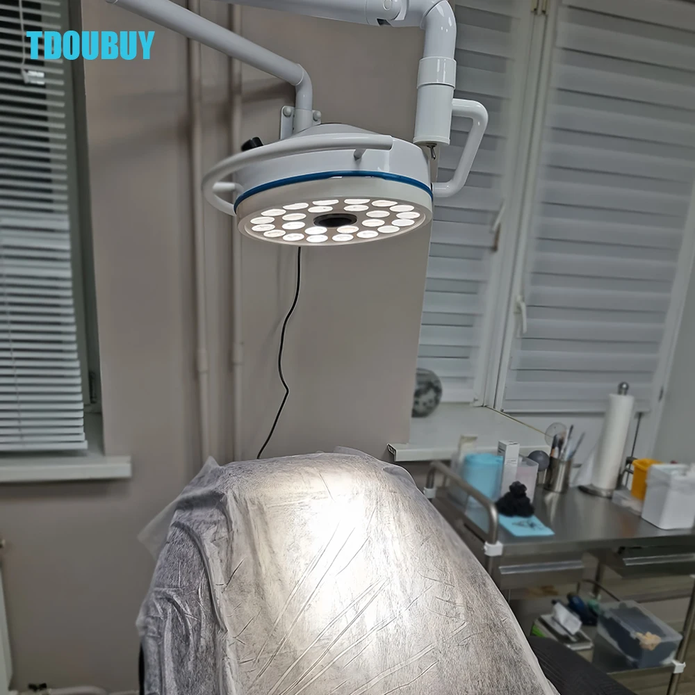 TDOUBUY 72W LED Wall-Mounted Surgical Shadowless Lamp, Cold Light for Dental Stomatology,Pet Surgery, Medical Operating