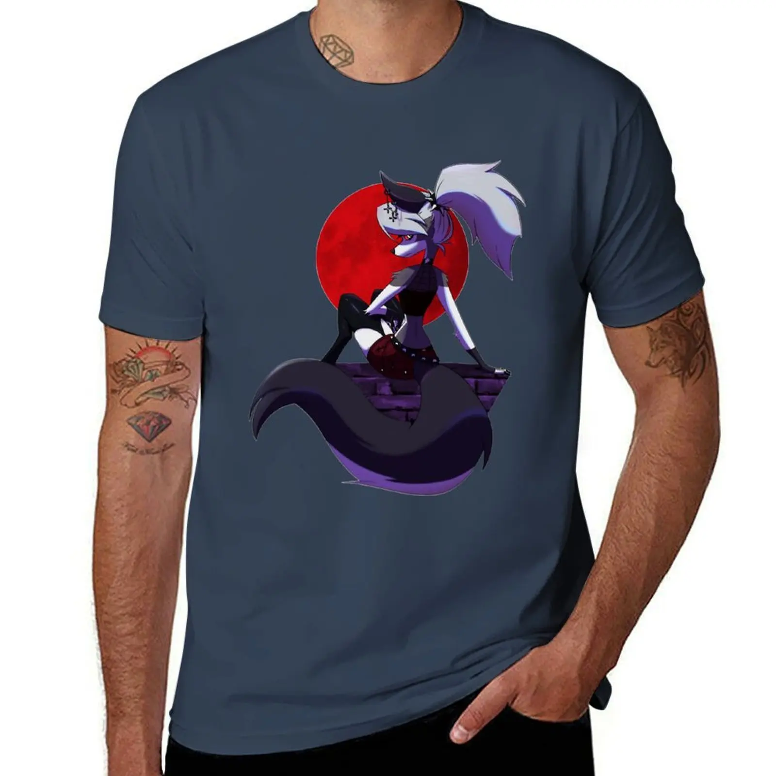 Helluva Boss Loona T-Shirt t shirts for man cotton soft t shirts for man cotton t shirts for man cotton funny T-Shirt