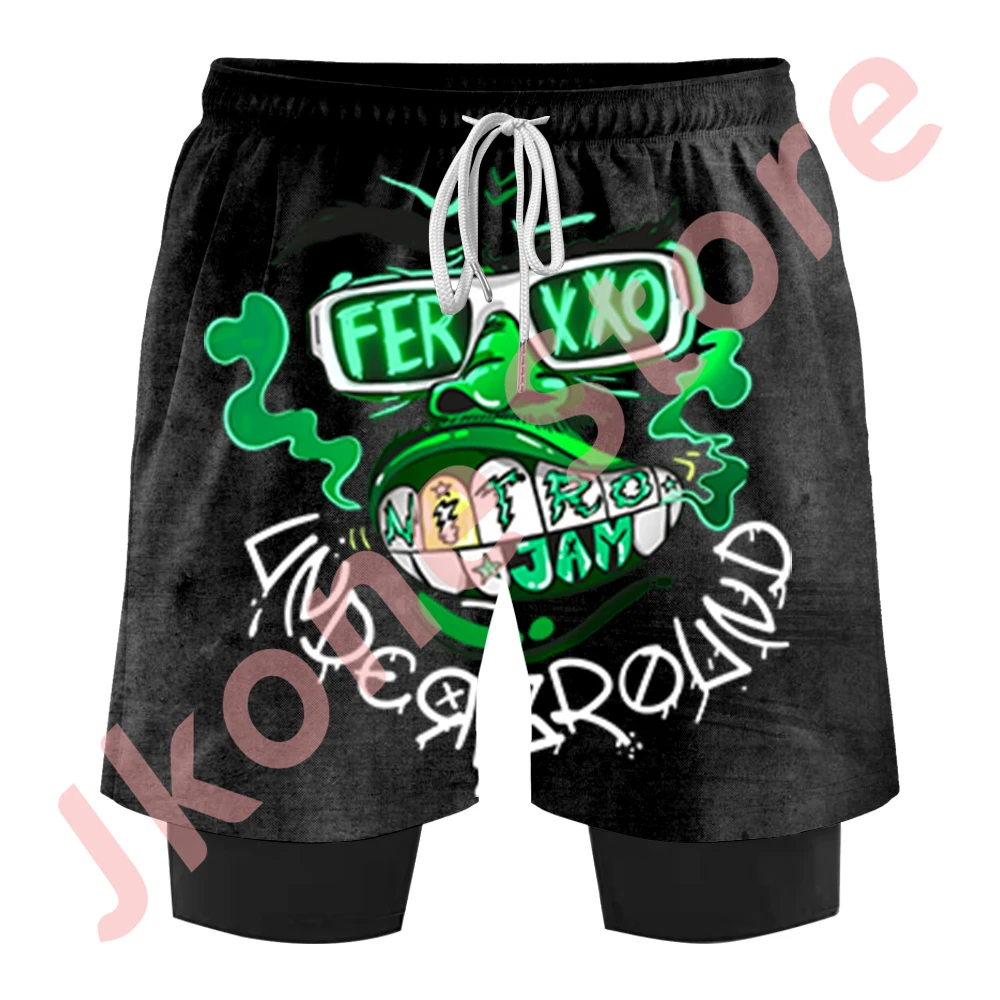 Feid Ferxxo Nitro Jam Tour Merch Shorts Pants Summer Cospaly Women Men Fashion Casual Streetwear