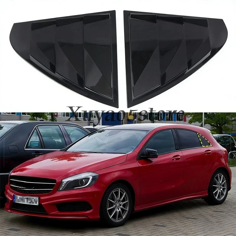 Suitable for 13-18 Mercedes-Benz A-Class modified rear triangular window shutter exterior body sticker decorative accessories