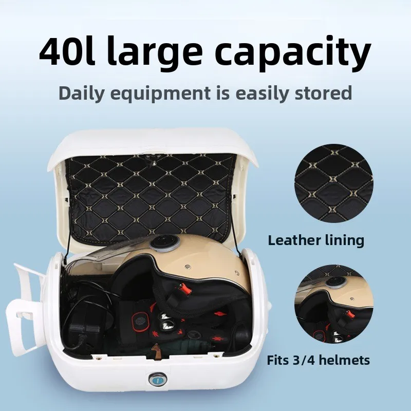 For Ninebot Electric Vehicle Tail Box Large Capacity Universal Motorcycle Scooter Gas Tank Waterproof Storage Caja Trasera Moto