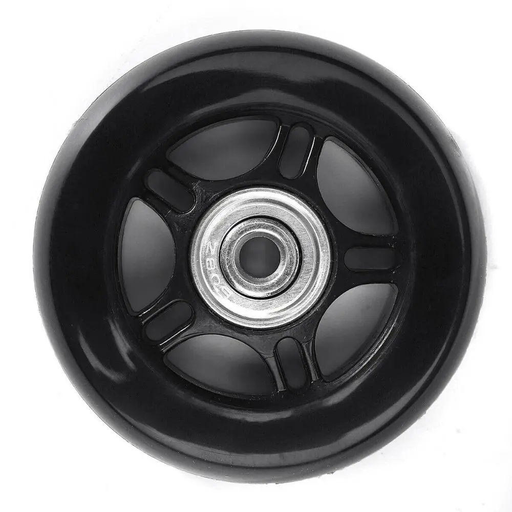 1Set Luggage Wheel Suitcase Replacement Wheels Black with Screw Resistant Flexible Axles Repair Kit 40/43mm/54mm/60mm/64mm/70mm