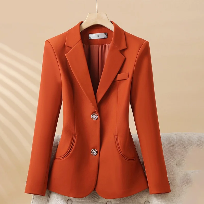 2025 Nieuwe Mode Vrouwen Formele Blazer Dames Lange Mouw Werkkleding Jasje Jas Herfst Winter Vrouwelijke Bovenkleding Kantoor Blazers