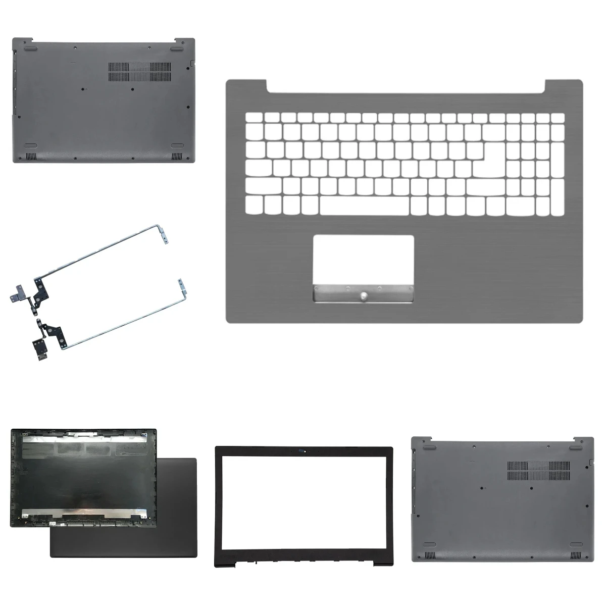 Para IdeaPad 320-15ABR 320-15 320-15IKB 320-15ISK: Tapa trasera de la pantalla LCD, Cubierta superior, Cubierta trasera, Marco frontal, Cubierta inferior, Cubierta de bisagras