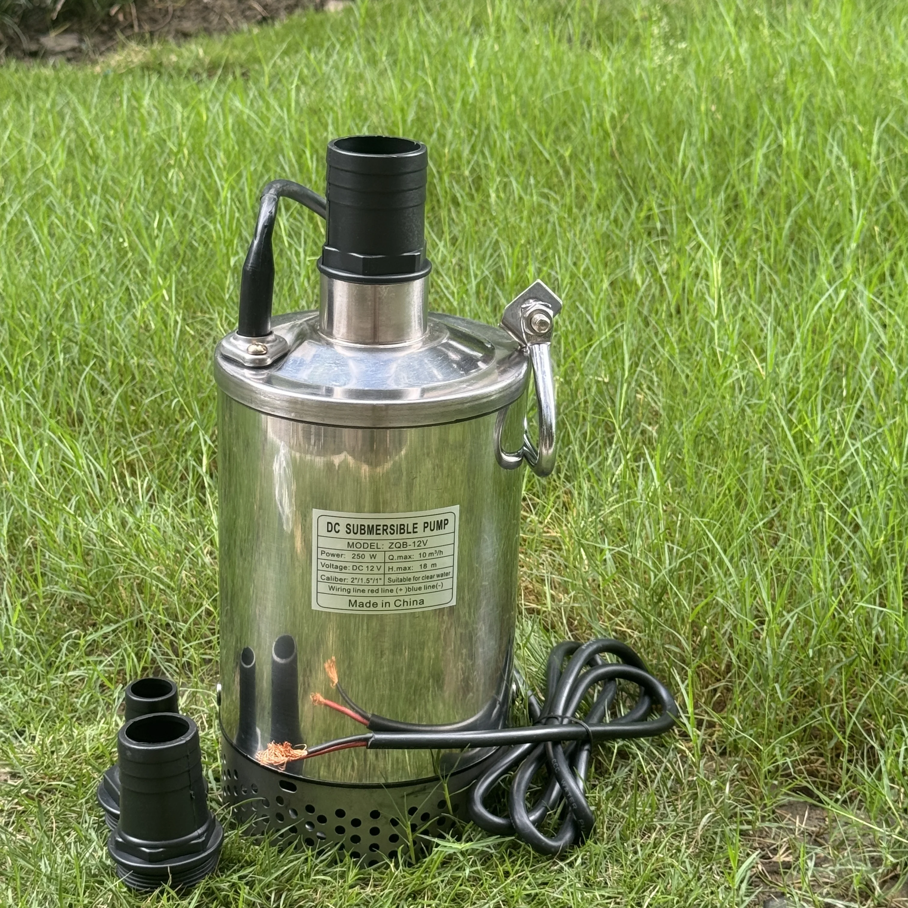 12 Volt DC Brushless High Flow Solar Battery Powered Submersible Water Pump Bomba 12V Centrifugas Solares de agua Sumergible
