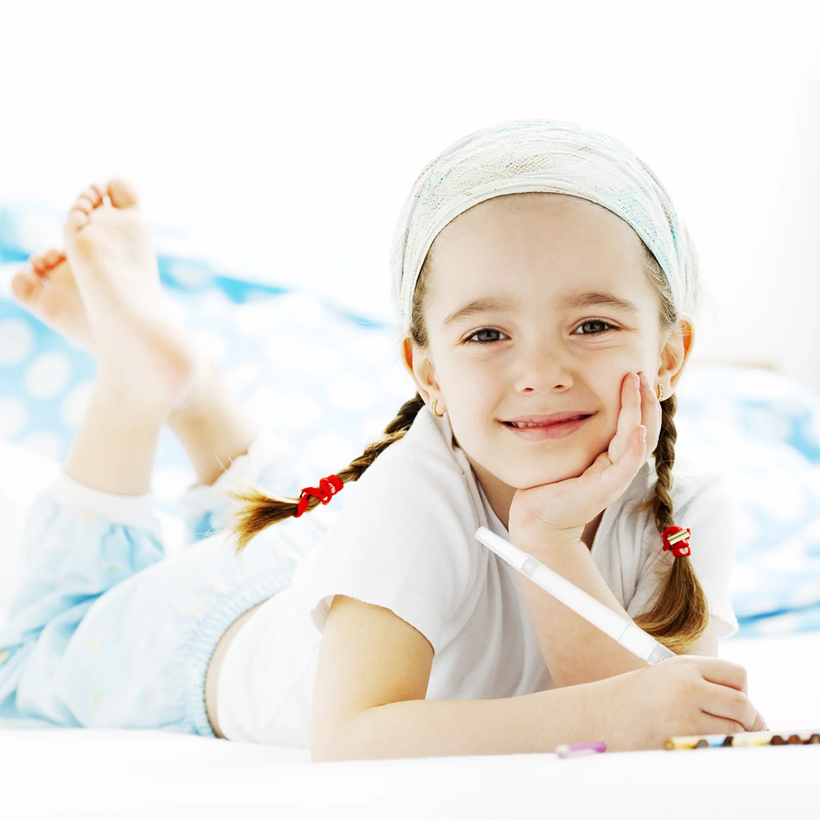 

6Pcs Painting Brush Watercolor Brush Pens Set for Kids and Artists Smooth Ink Flow Control with Squeeze Barrel for Easy Blending