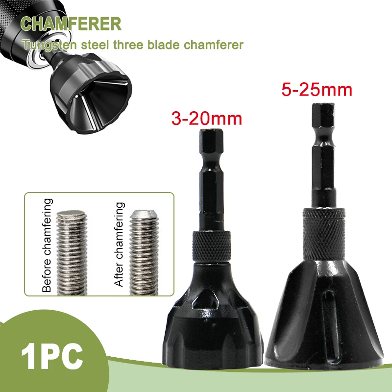 Deburring and chamfering machine outer circle chamfering thread fillet trimming screw and bolt trimming drilling tool