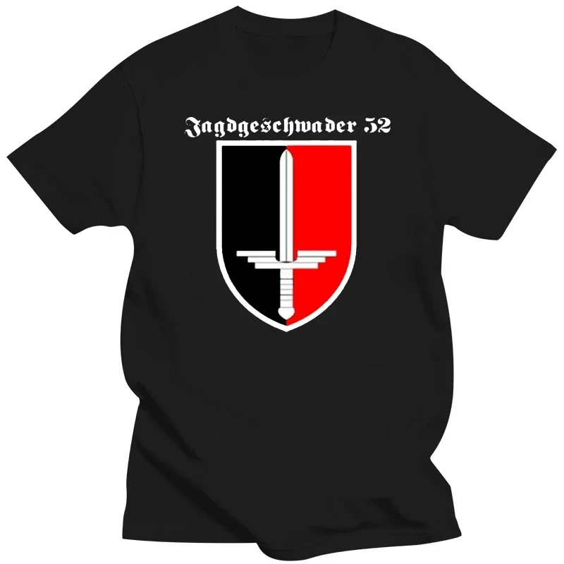 New Cotton Tee Shirt JG 52 Jagdgeschwader Luftwaffe Deutschland Erich Hartmann T Shirt Summer T-shirt hot new arrival round neck